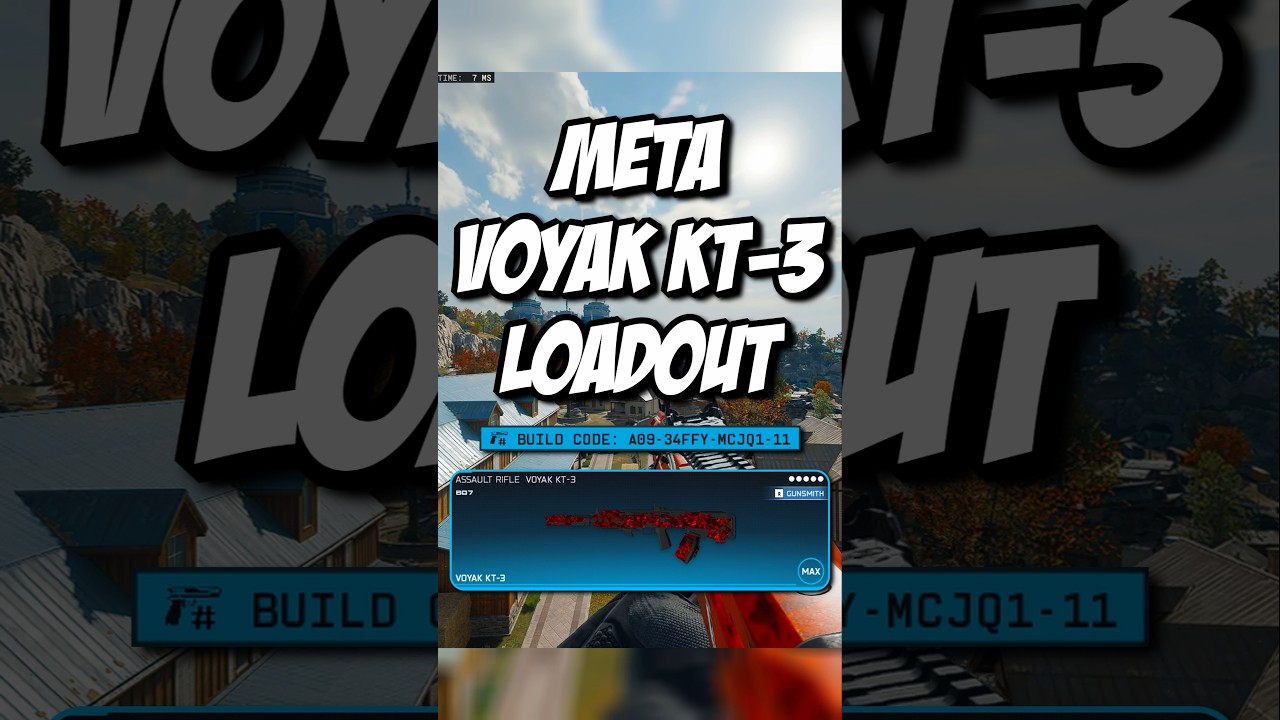 META *VOYAK KT-3* LOADOUT WITH INSANE DAMAGE! #BO7 #WARZONE #LOADOUT #META #NEWAR