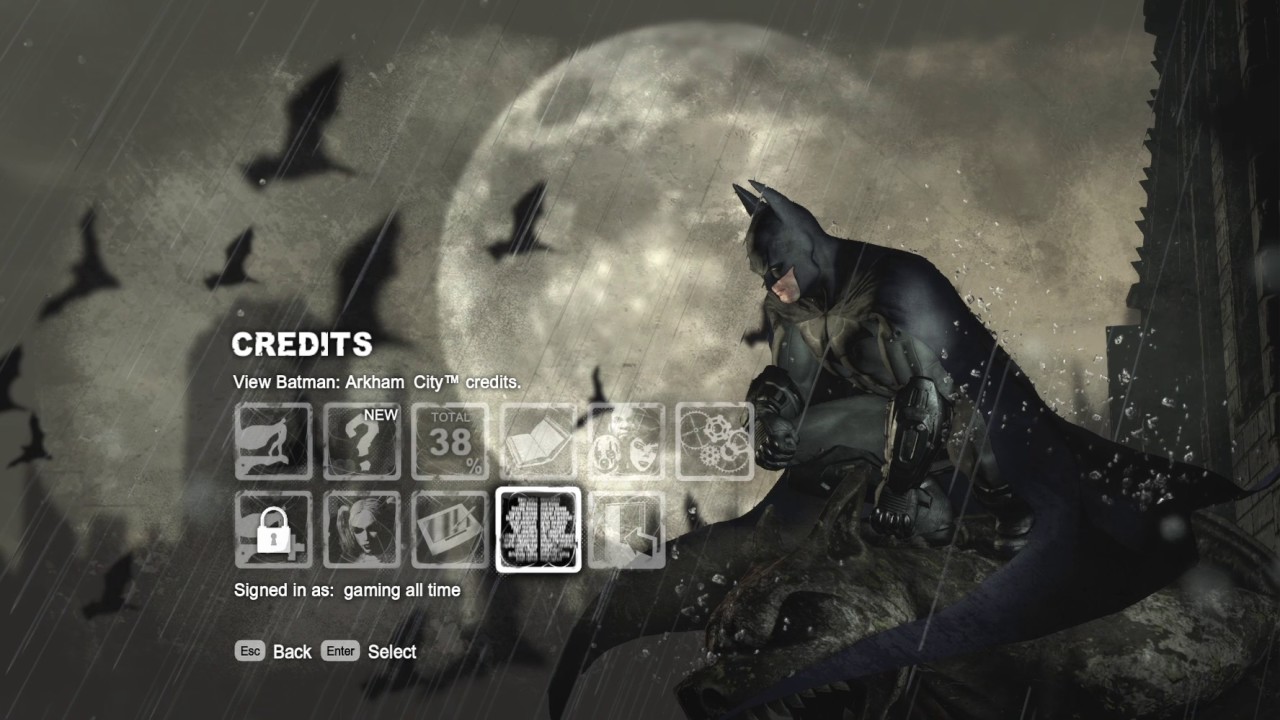batman arkham city how to use skins in story