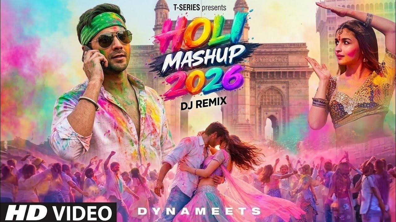 HOLI Mashup 2026 DJ Remix | Non Stop Holi Dance Party Songs | Dynameets | Bollywood Dance Hits | T-S