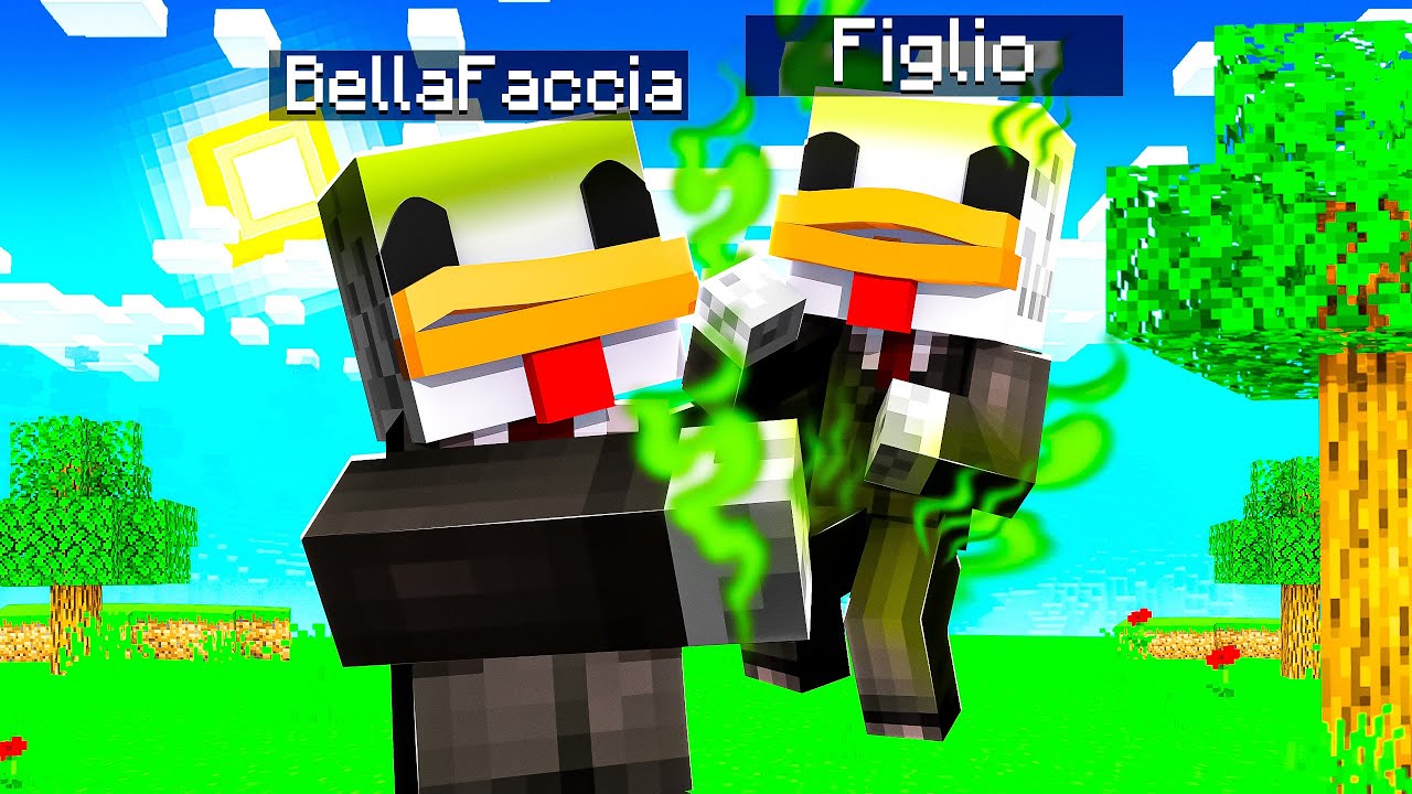 MIO FIGLIO FA PUZZA SU MINECRAFT
