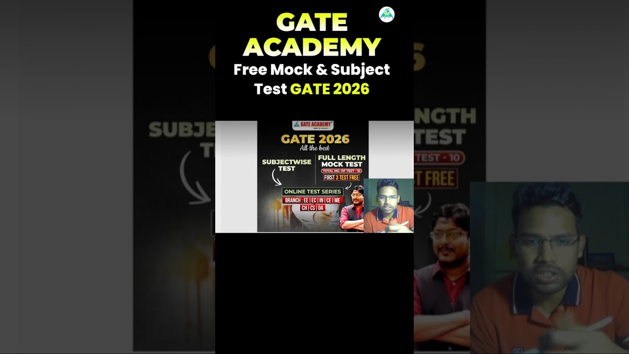 GATE ACADEMY: Бесплатные пробные и предметные тесты GATE 2026