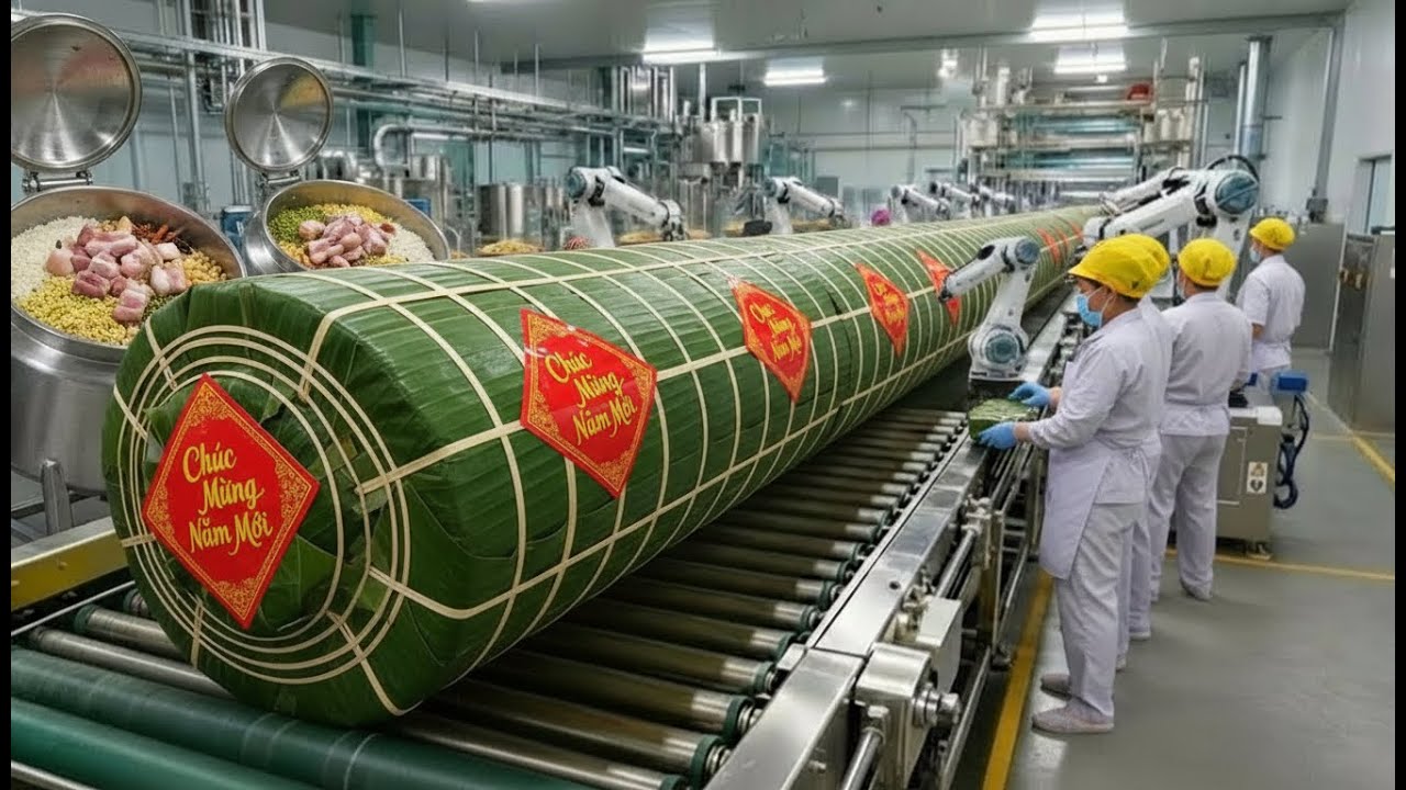 Bánh Tét 10kg Khổng Lồ 🔥 Làm 1 Lần Ăn Cả Tháng? | Bình Dương Độc Lạ
