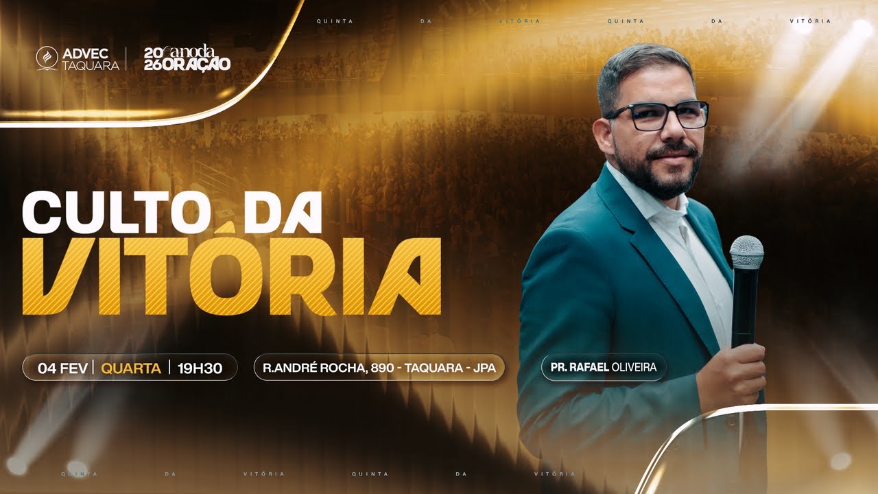 Culto da Vitória | Pr. Rafael Oliveira | 04/02/26