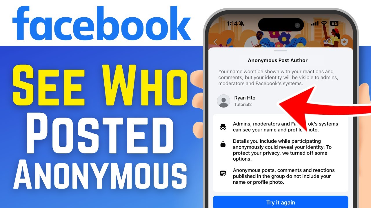 Как узнать, кто опубликовал анонимную публикацию на Facebook