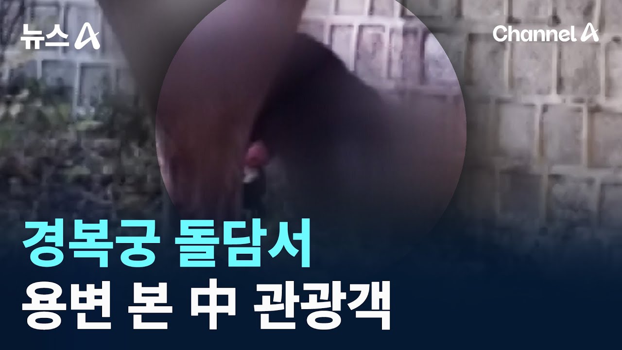 경복궁 돌담서 용변 본 中 관광객 / 채널A / 뉴스A