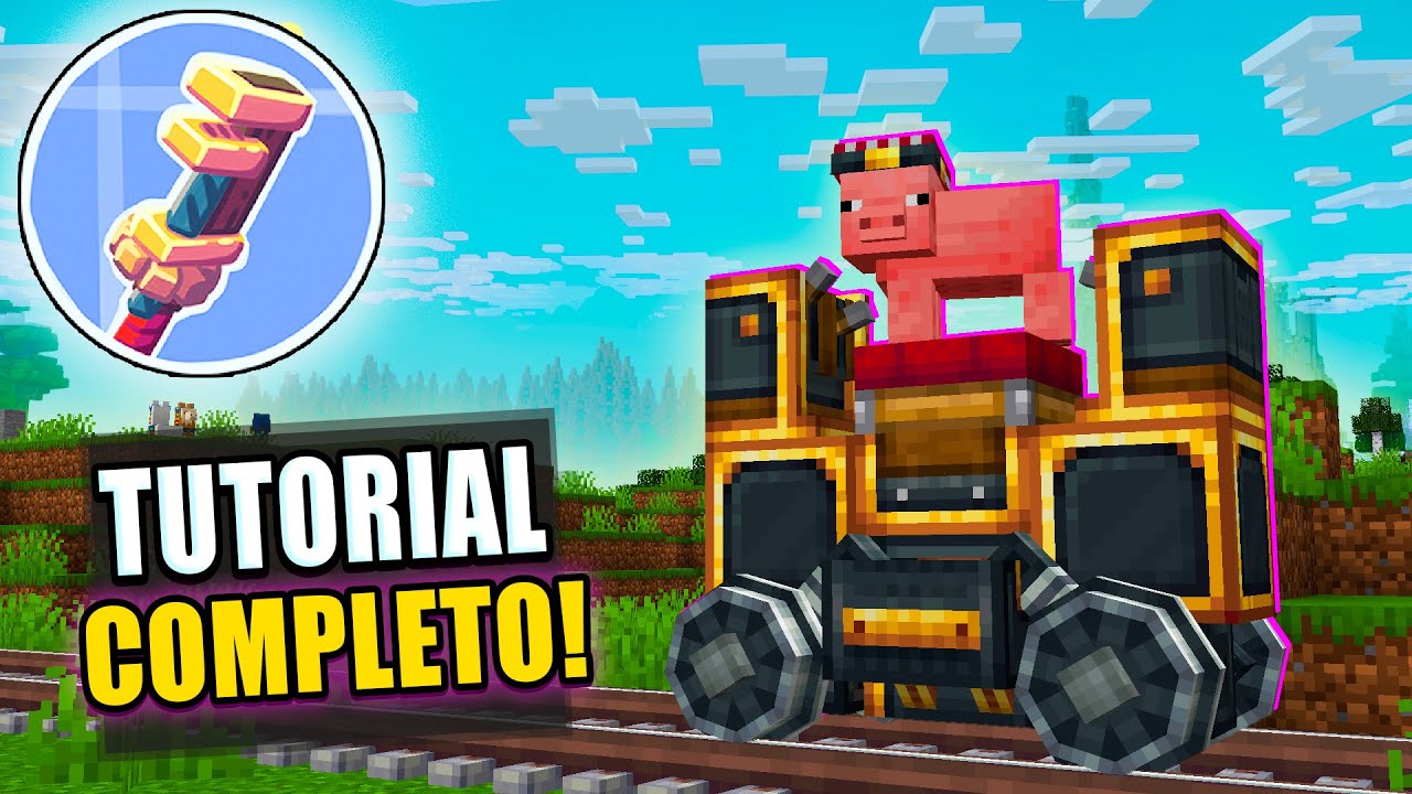 TUTORIAL COMPLETO DOS TRENS DO CREATE NA 1.21!