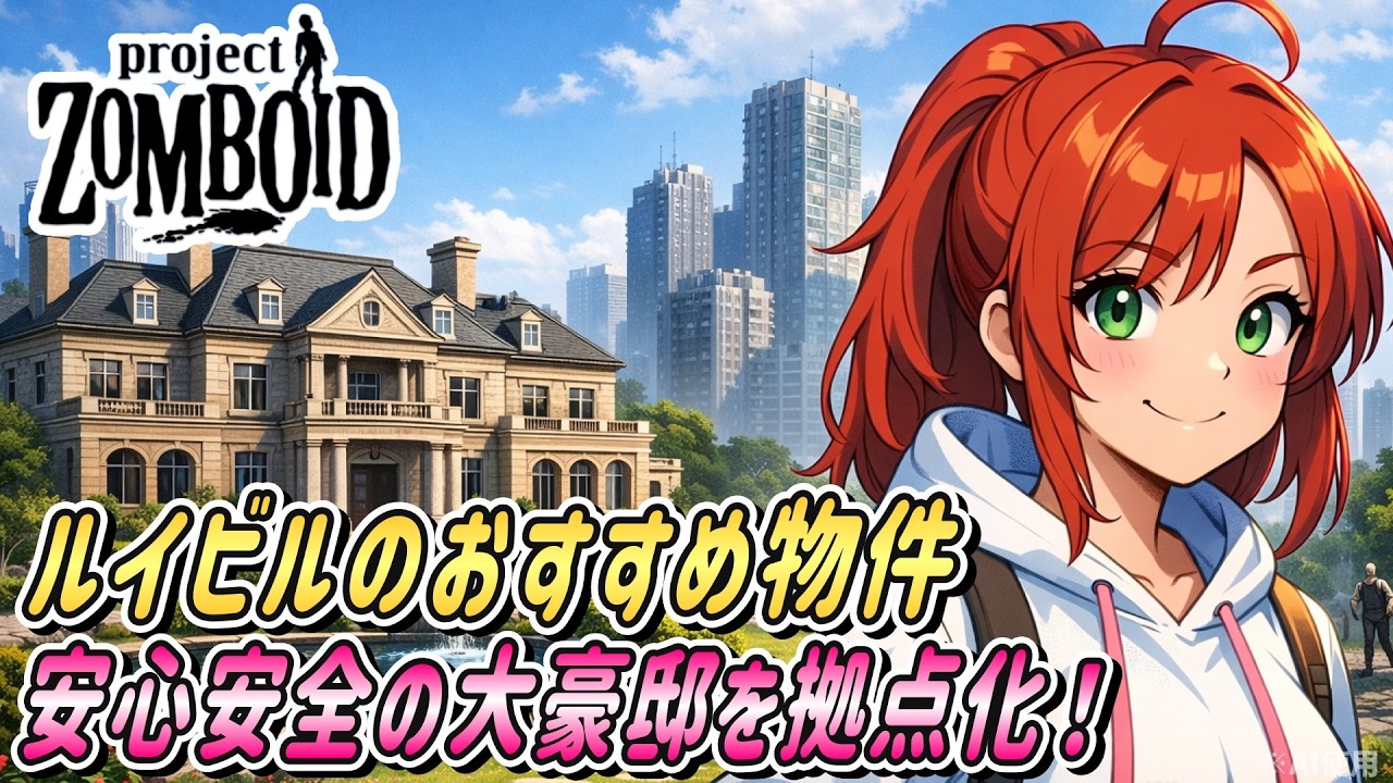【Project Zomboid】ルイビルで最強の豪邸拠点つくる！おすすめの建築情報ありますか？【ルイビル編 / Louisville】#48