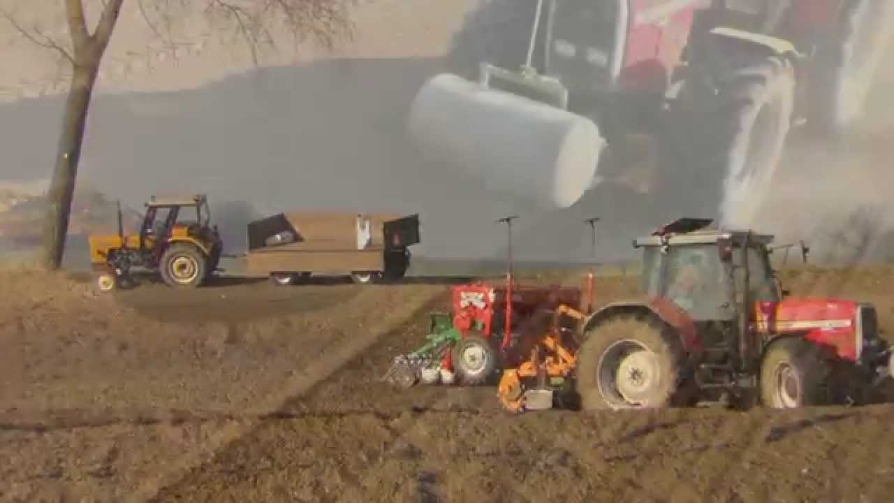 Wiosna 2015 - Początki ( Massey ferguson 6190 , Ursus C 360 3P )