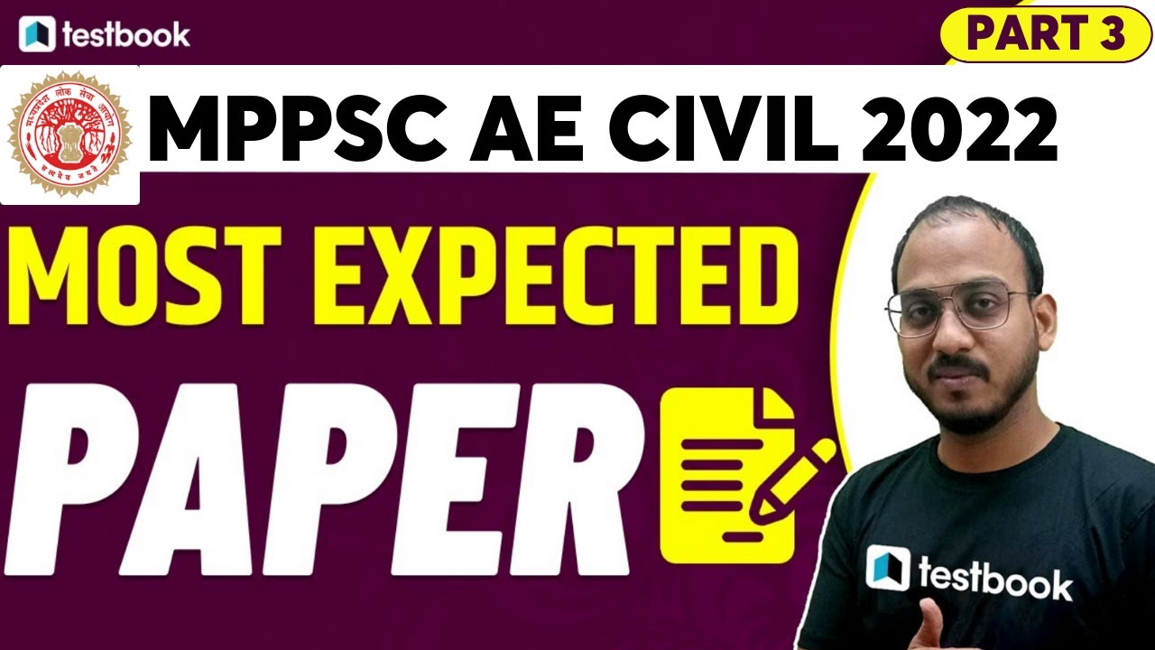 MPPSC AE Civil Mock Test 2022 | Important Questions | Expected Paper by Vaibhav Sir | Part 3