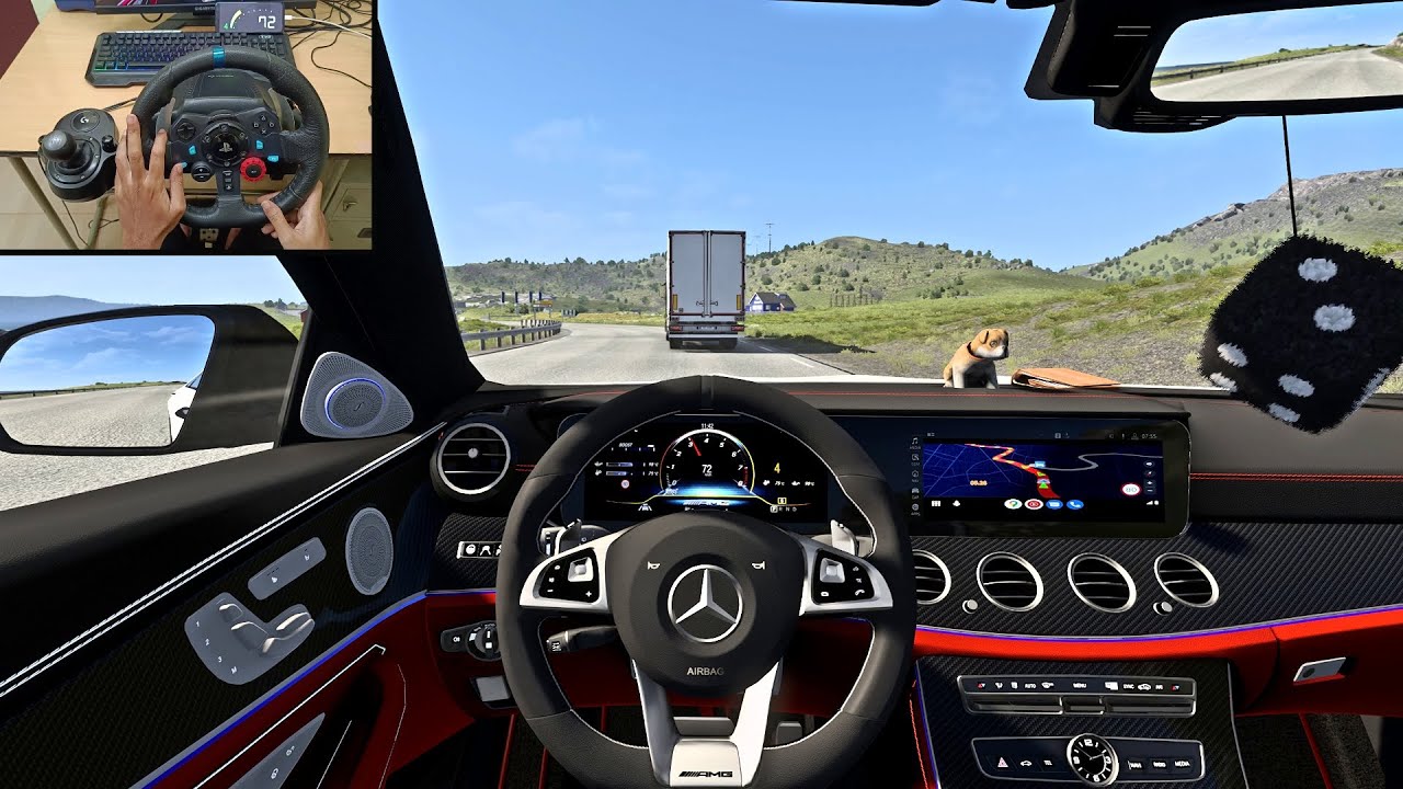 2019 Mercedes E-Class W213 - Euro Truck Simulator 2 - Logitech G29 Steering Wheel Gameplay