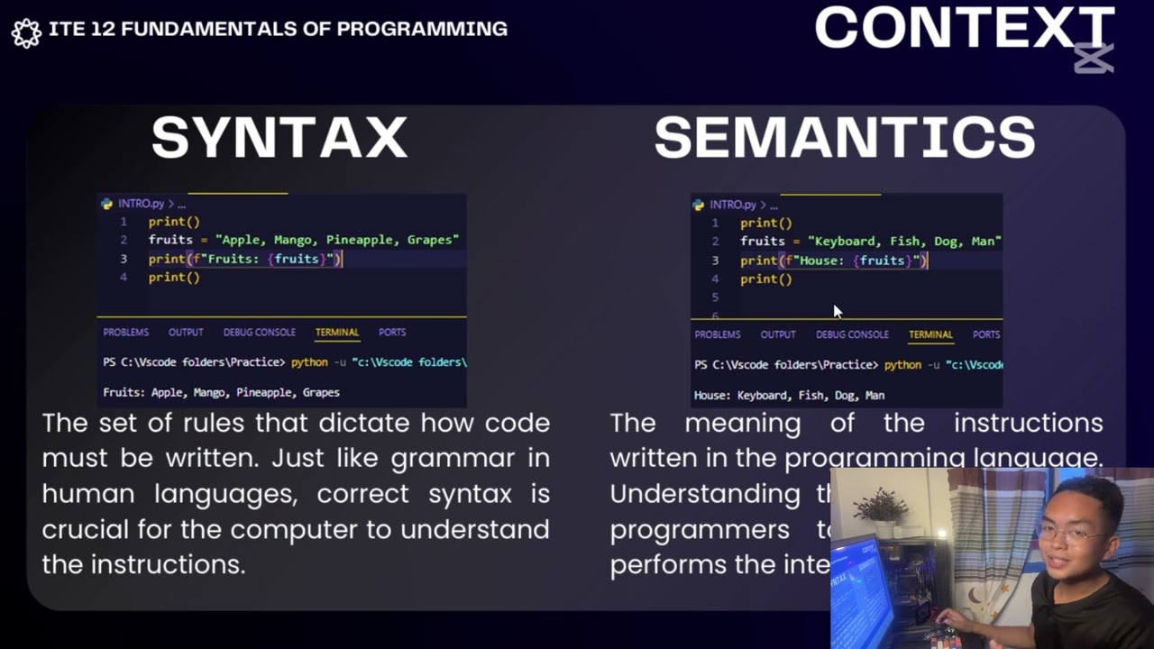 ITE12 FUNDAMENTALS OF PROGRAMMING: Introduction to Programming