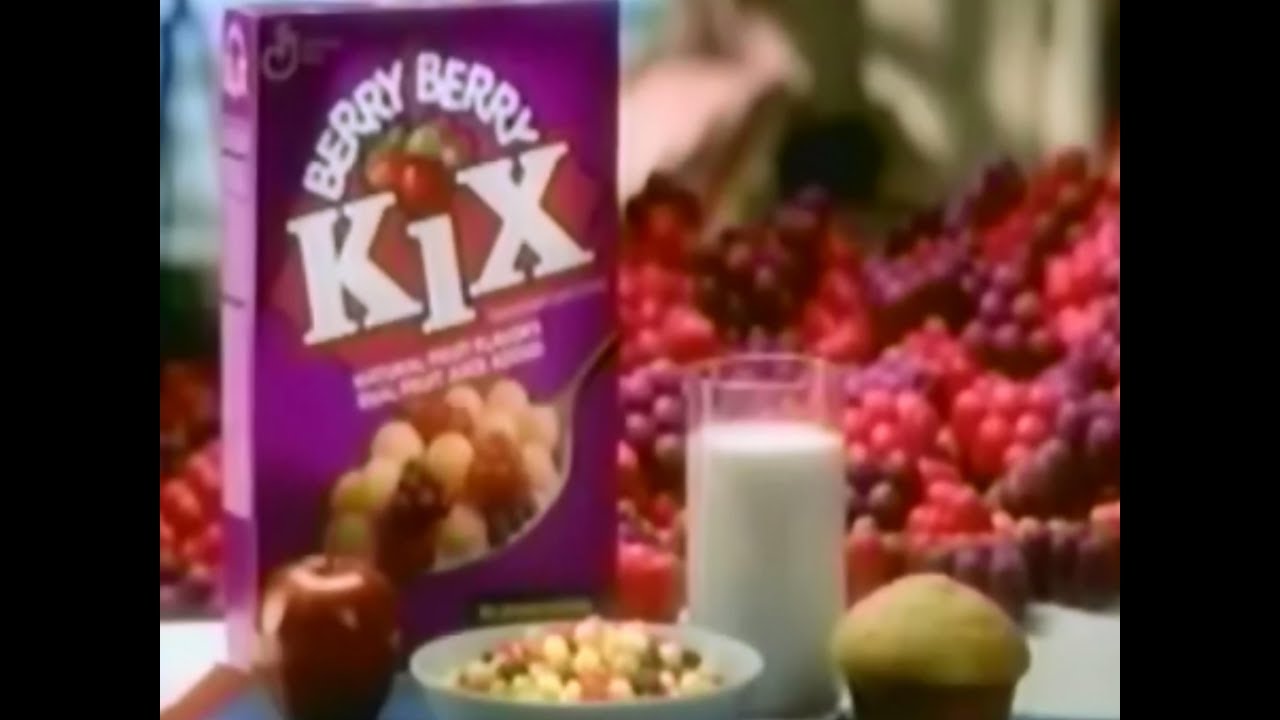 Kix Berry Berry Cereals Raining Berries 1994 TV Commercial HD
