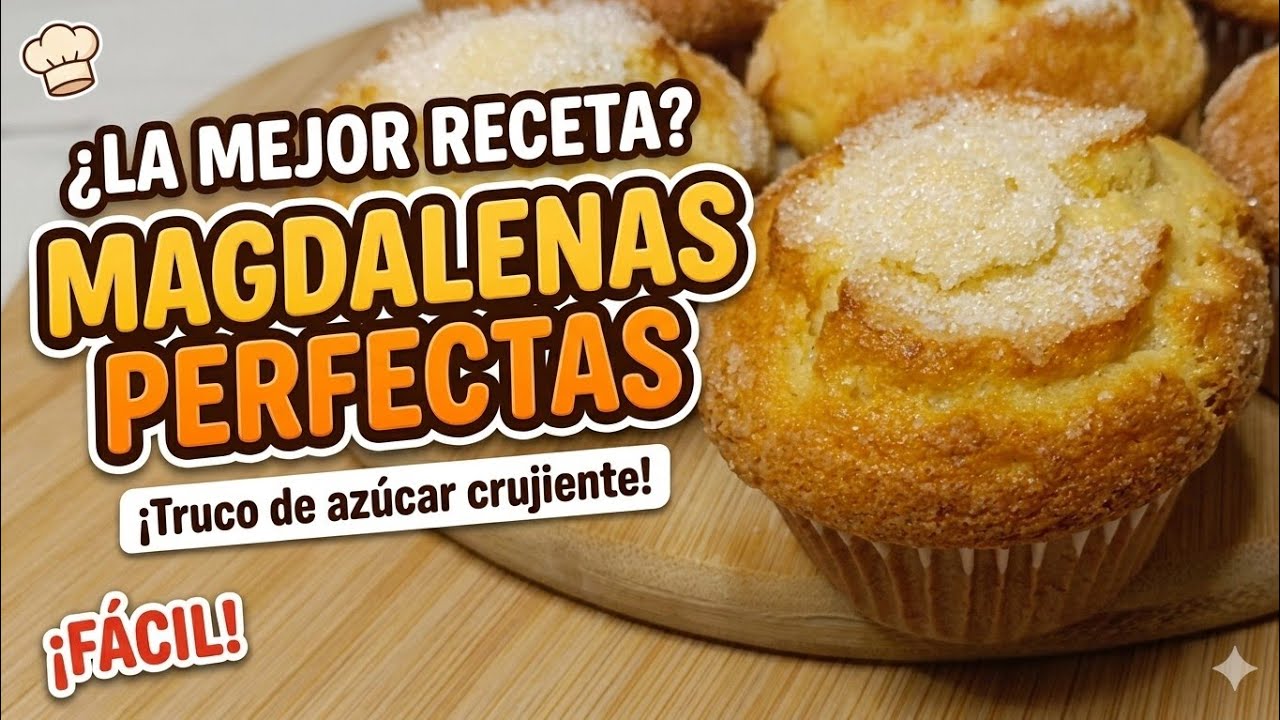 LAS MAGDALENAS MAS RICAS  DEL MUNDO!!MUY ESPONJOSAS.😋👌