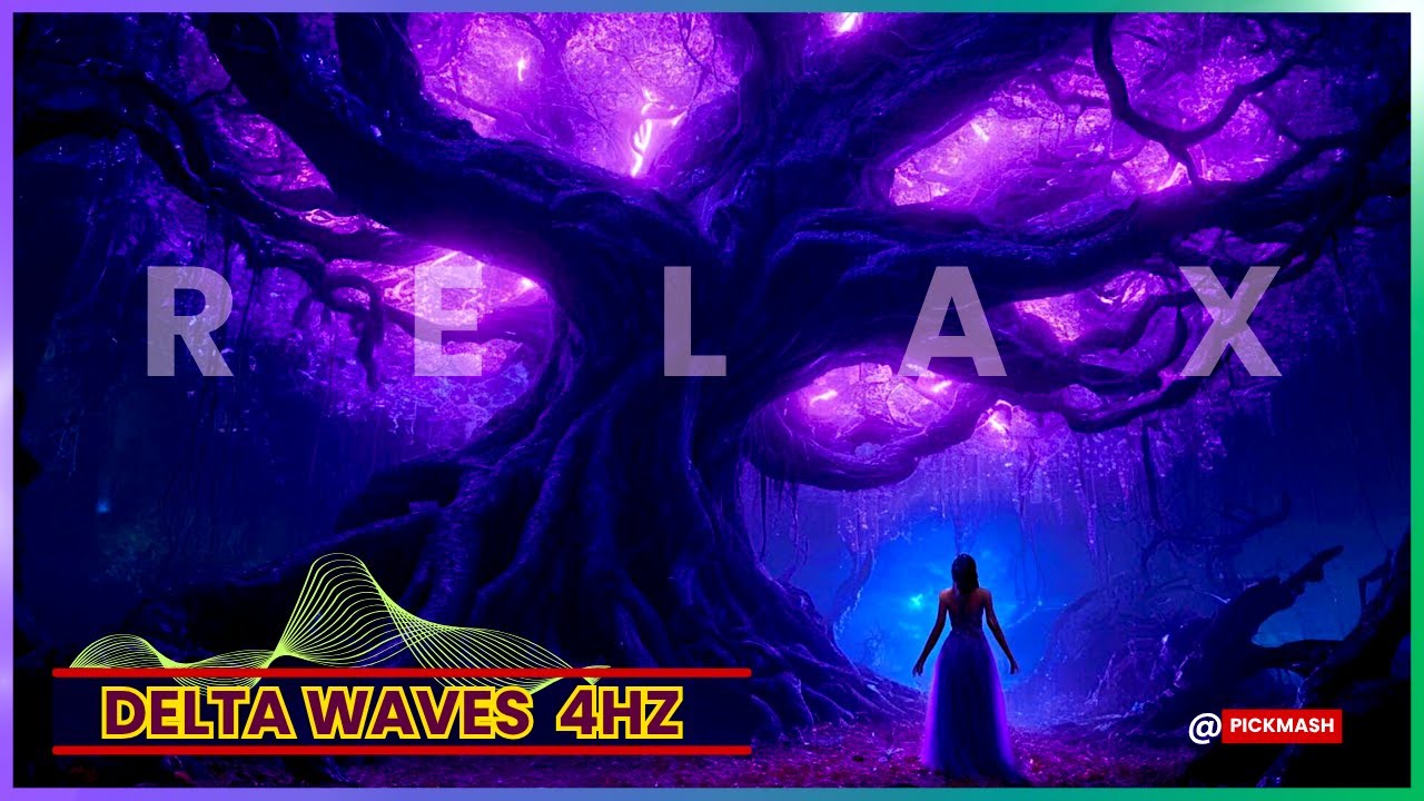 💜 1 Hour Delta Waves Binaural Beats: Purple Fantasy Relaxation Music for Deep Sleep & Meditation