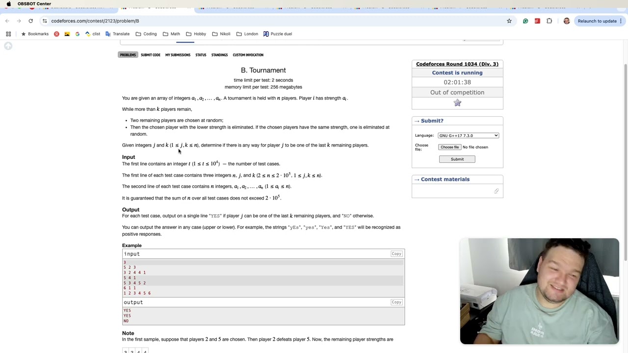 CF 1034 (Div.3) with commentary