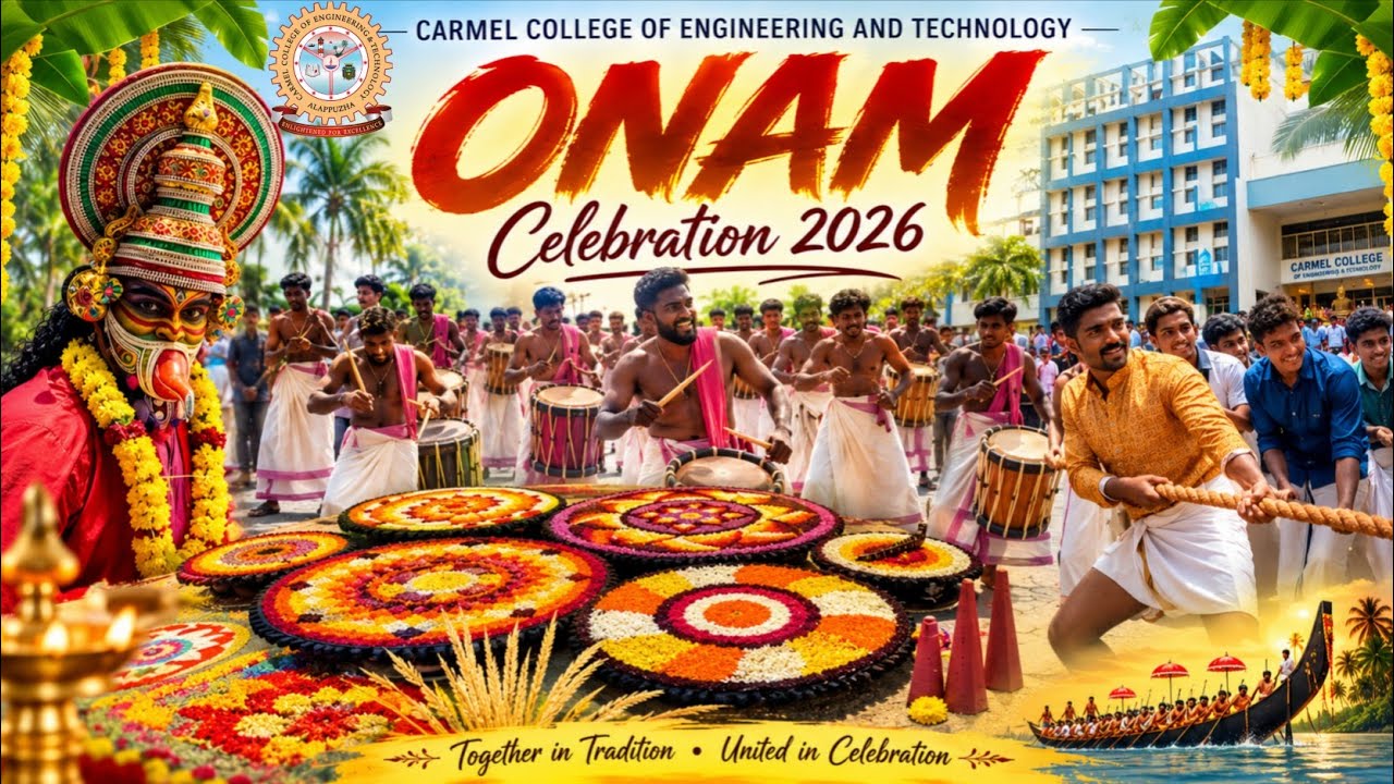 This Pookalam ROTATES!കലിക😱🌸Carmel College Onam Celebration 2026 Kerala Onam