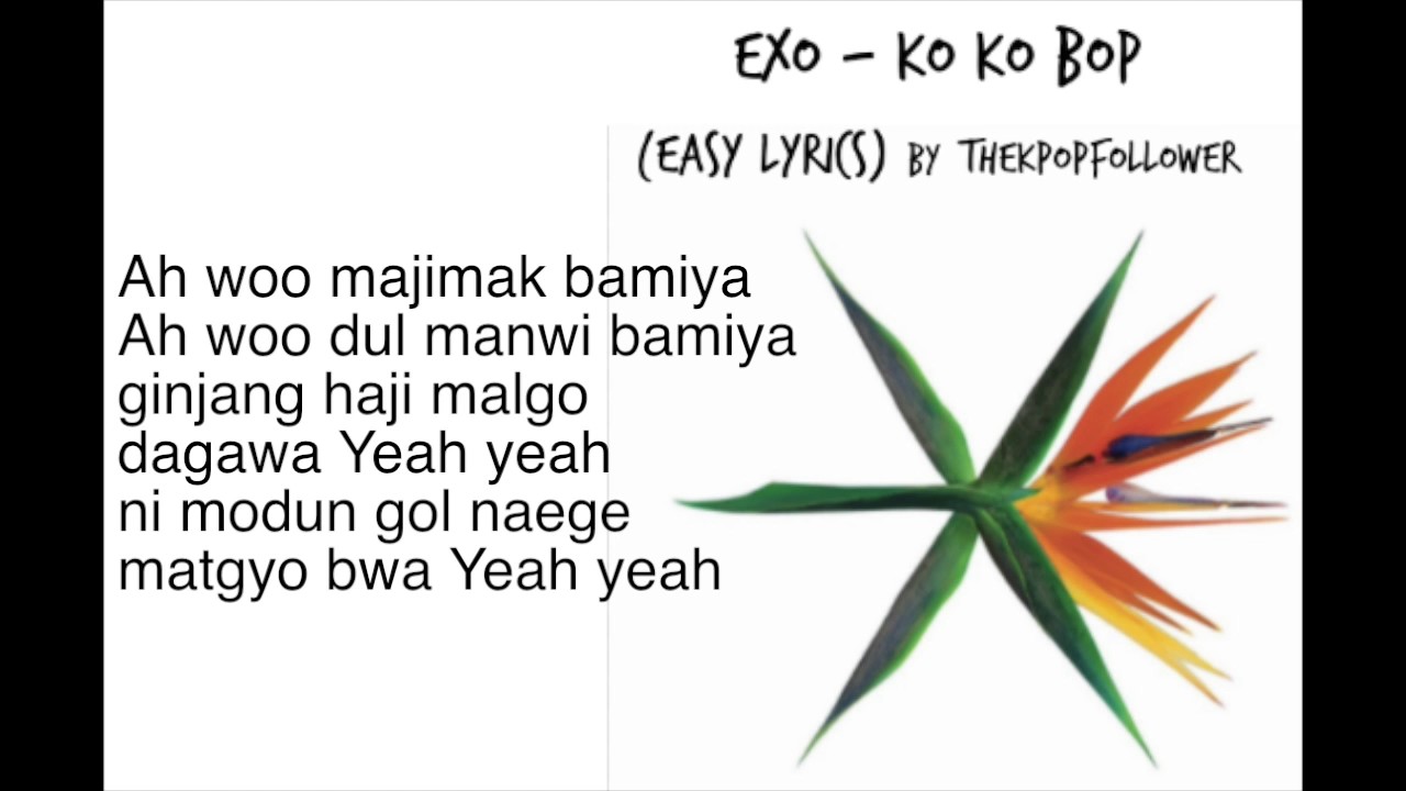 EXO Ko Ko Bop (easy lyrics)