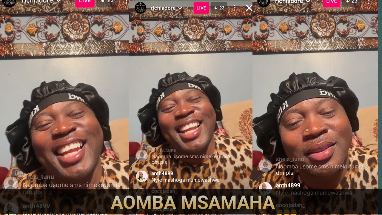 RICH ADORE AOMBA MSAMAHA KWA SALEHE NA ZAMARADI KWA KILICHO TOKEA MSIKILIZE OWONE