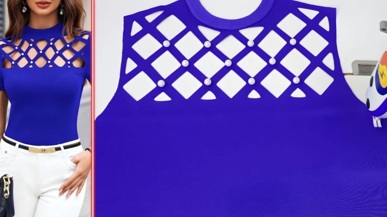 Very Easy Sewing Secrets and Techniques: Best Way to Cutting and Stitching Blouse Neck Collar Design