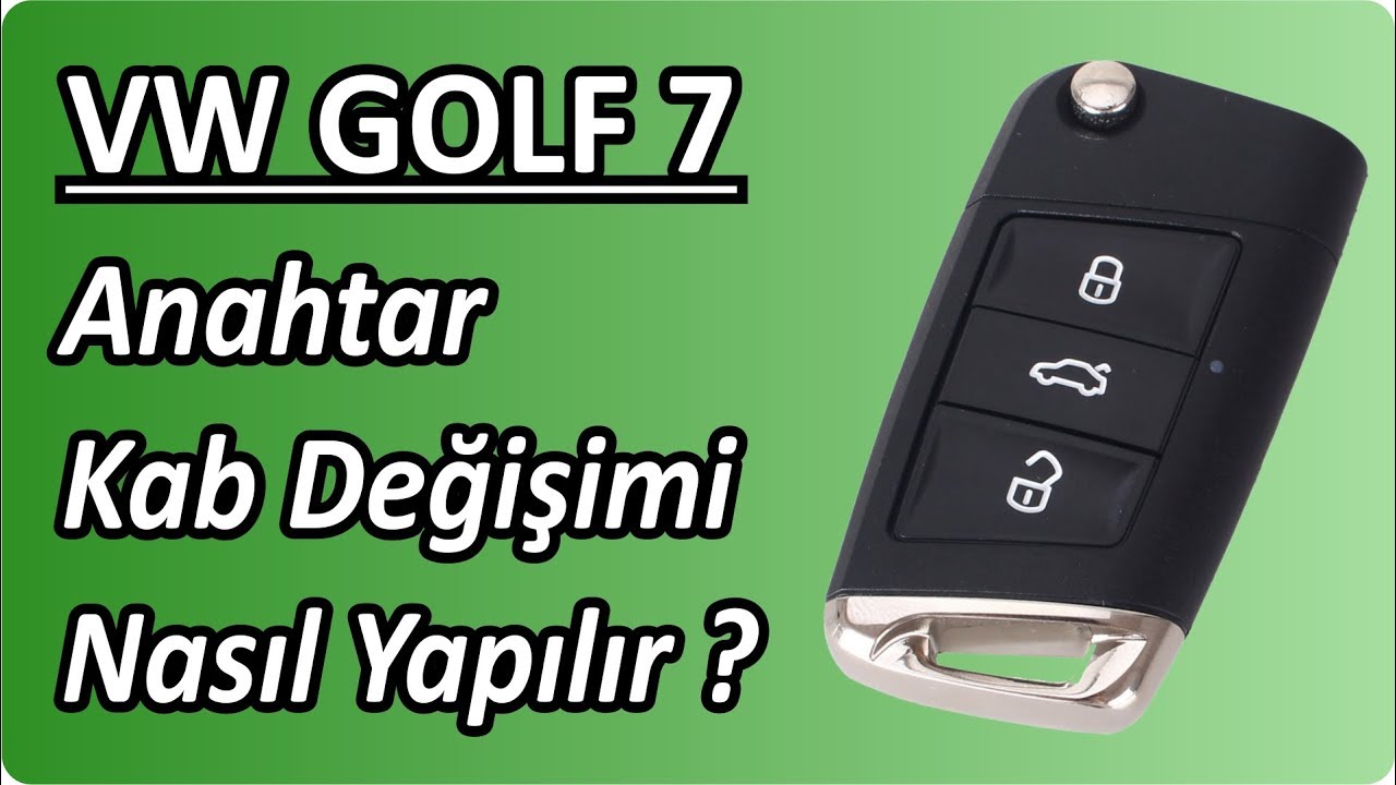 VOLKSWAGEN GOLF 7 ANAHTAR KUMANDA KABI DEĞİŞİMİ NASIL YAPILIR ? | How to Change Flip Key Repair VW