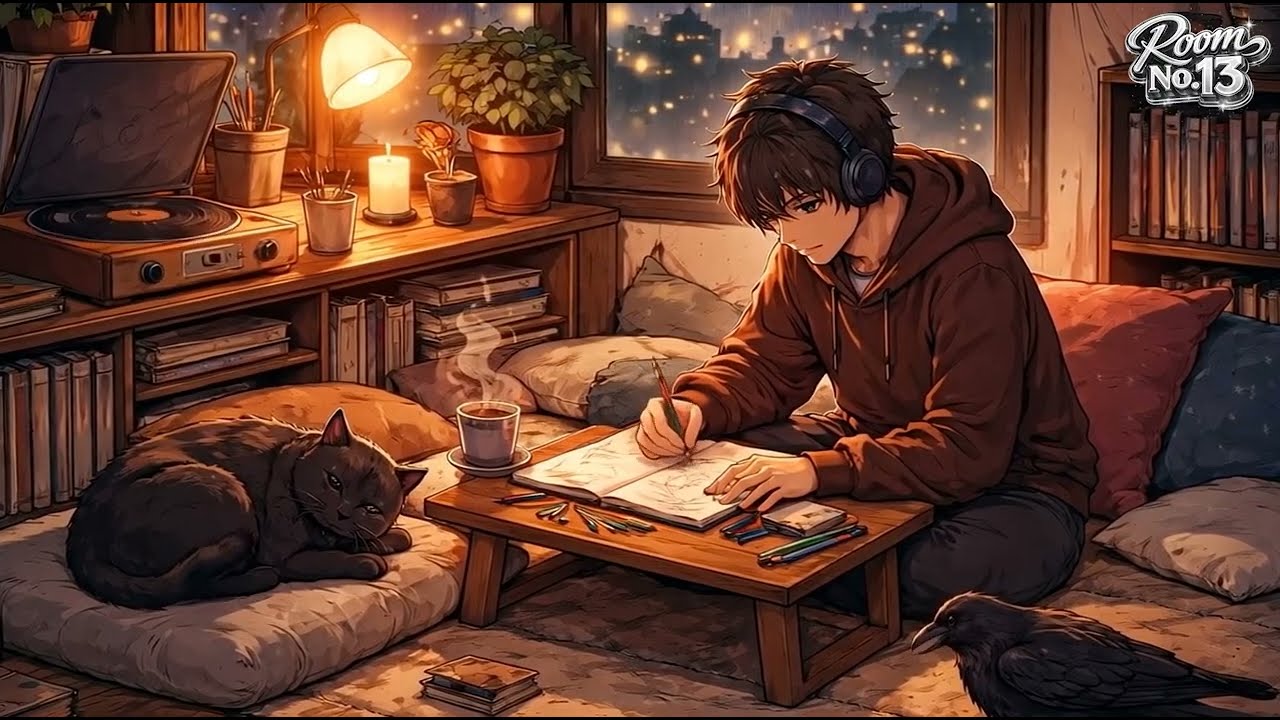 Midnight Room – Lofi R&B Night Vibes 3hours  For aliens and humans, Saturn and Namek.