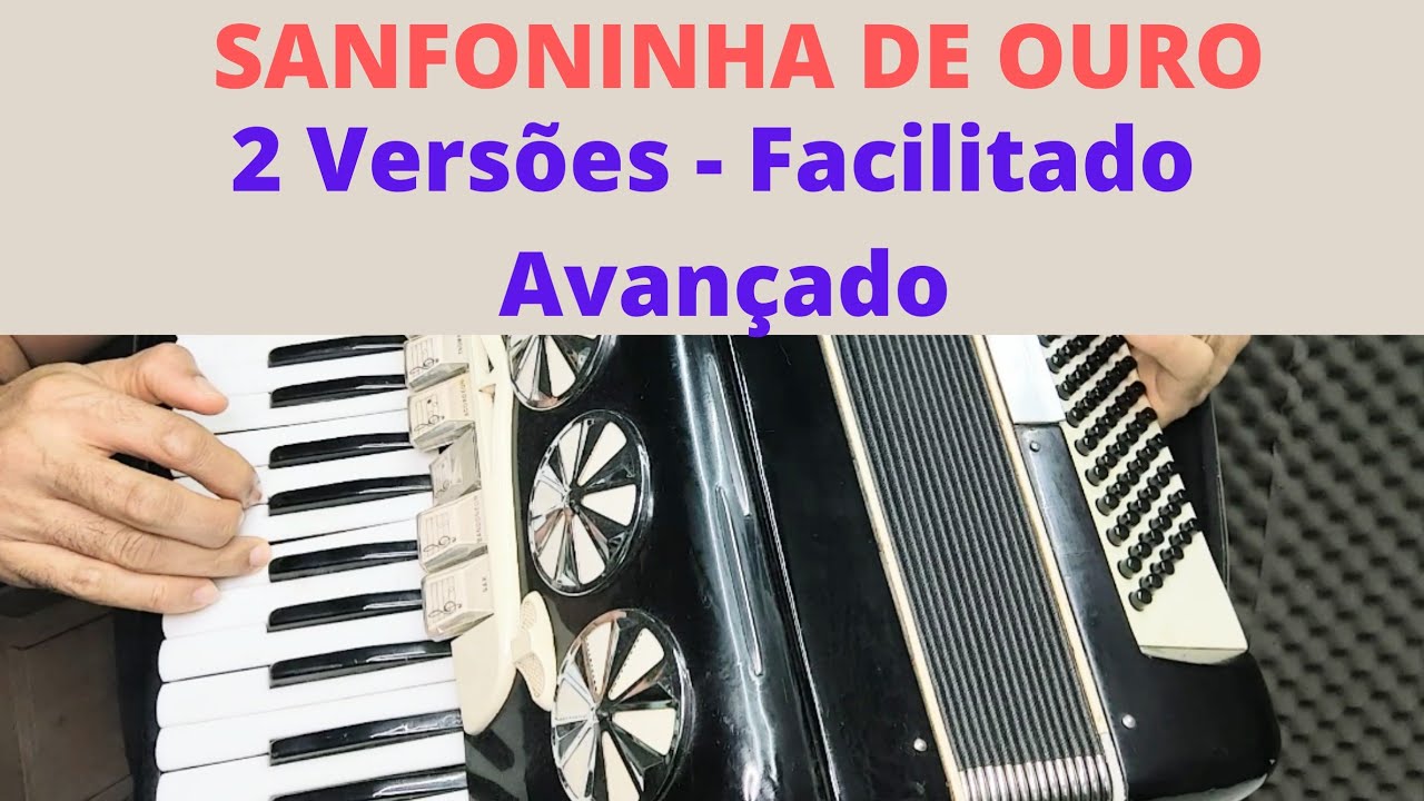 Vídeo Aula Acordeon-Sanfoninha De Ouro-Simplificado e Avançado