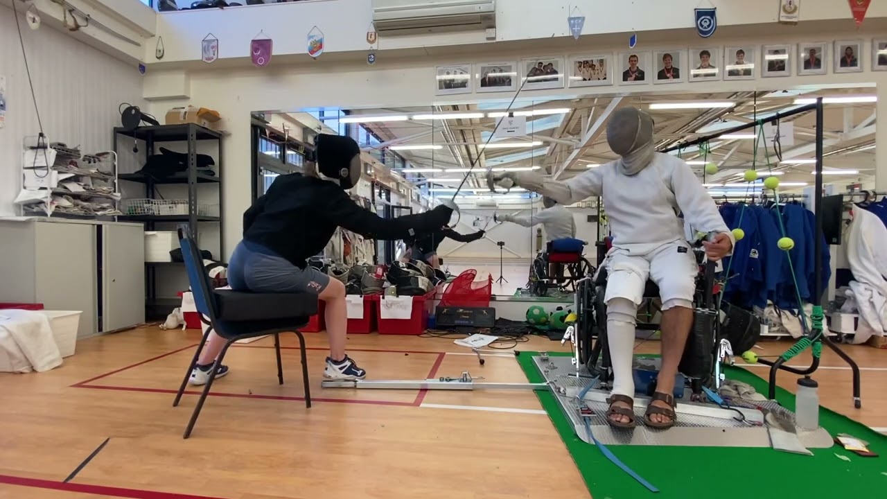 Knee replacement training for fencers - blade prep for feint attack or parry