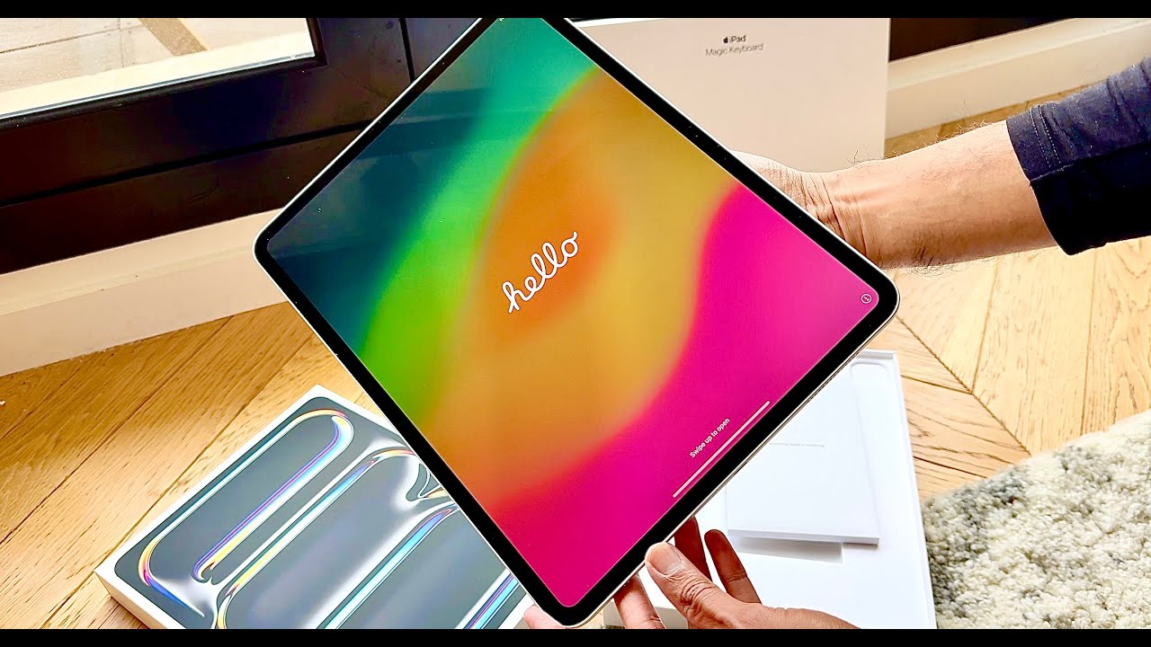 Unboxing SILVER M4 iPad Pro 13'' 2024 & White Magic Keyboard
