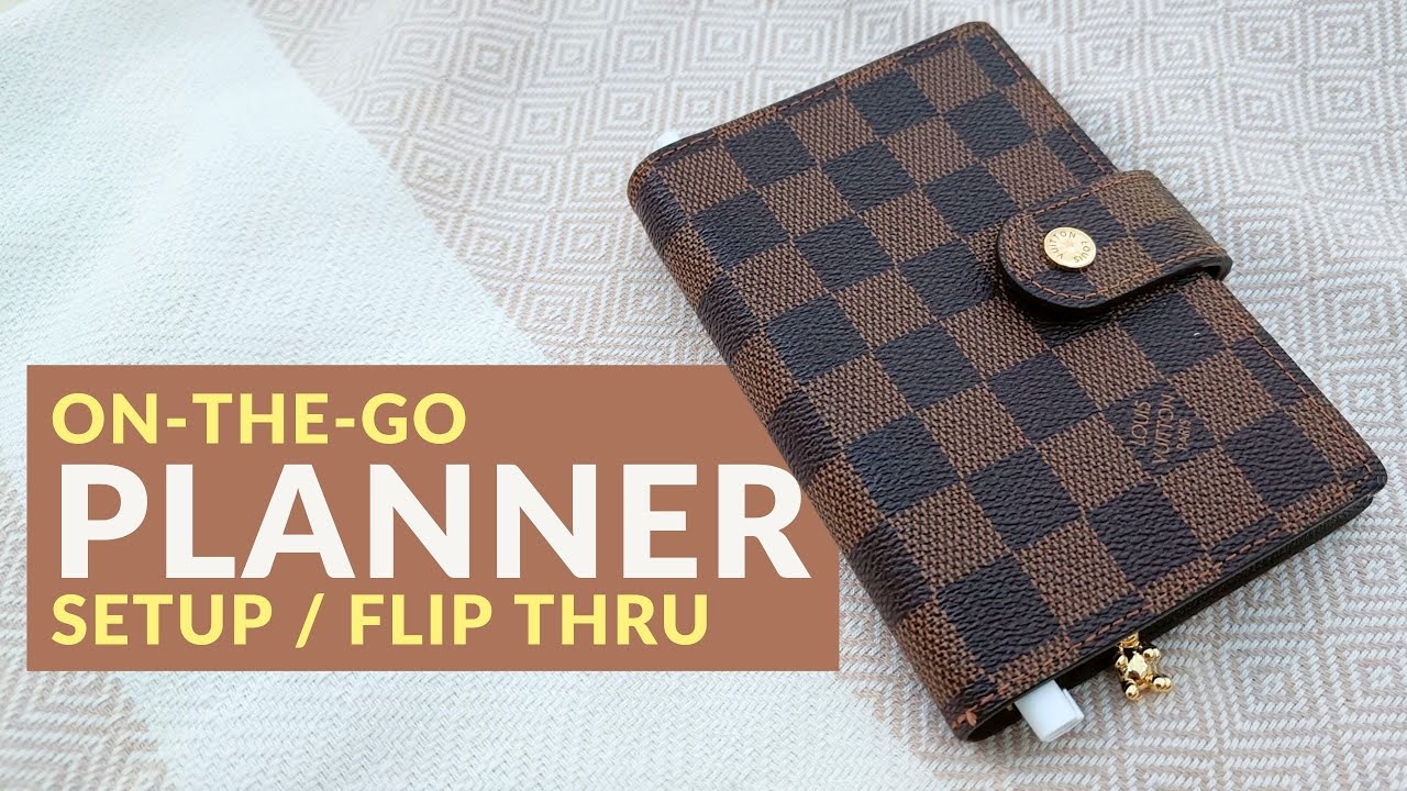 on-the-go pocket planner setup / flip thru (ft. Louis Vuitton small agenda)