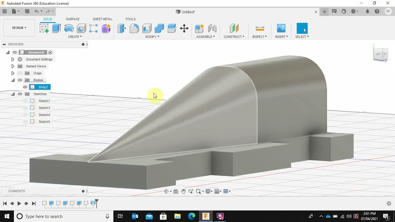Simple F1 in Schools Car Tutorial Using Fusion 360