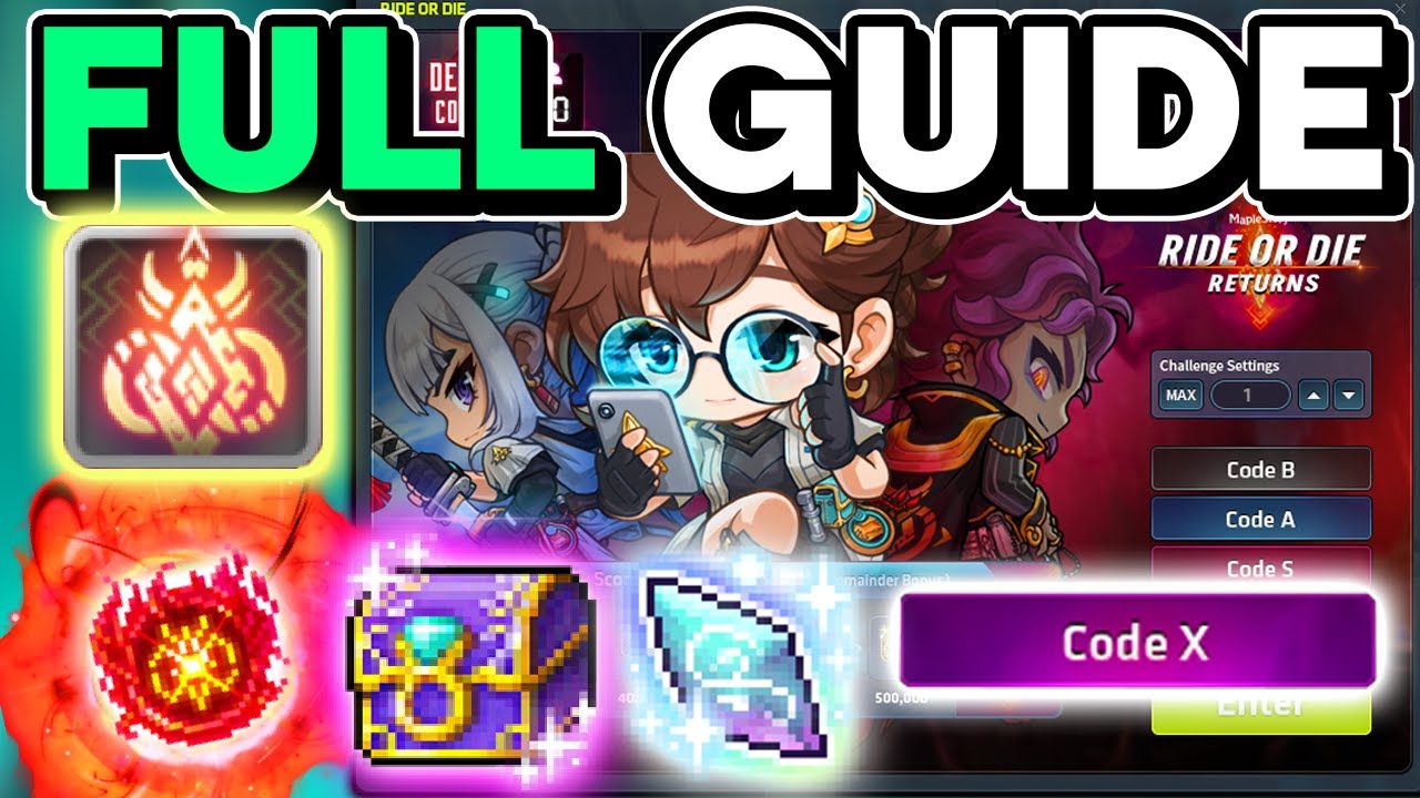 MapleStory Ride or Die Event Guide 2025 Winter