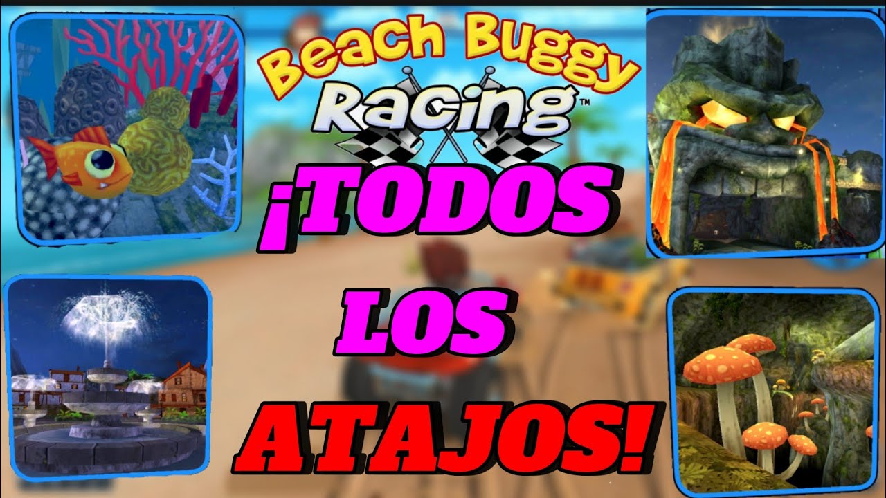 TODOS LOS ATAJOS DE BEACH BUGGY RANCING 1🏎️🏁🏁//¿cómo tomar los atajos?🤔🤔