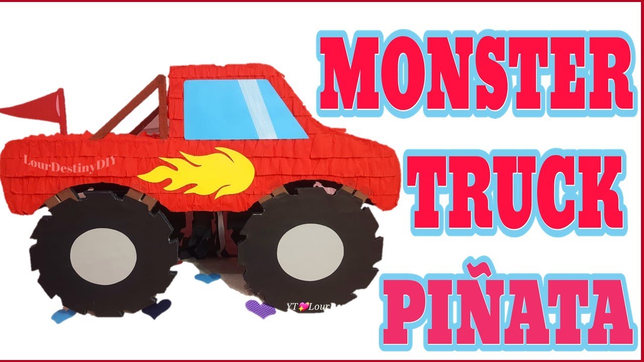 DIY MONSTER TRUCK PIÑATA | ARTS AND CRAFTS | HOW TO MAKE | COMO HACER CAMIÓN MONSTRUO piñata