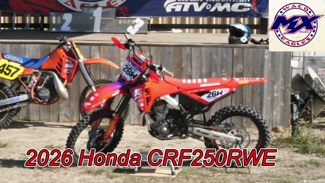 Honda CRF250RWE Factory Works 2026 года — первые впечатления от тест-драйва и заездов на трассе.
