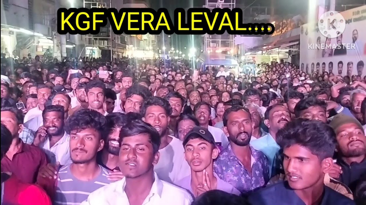 KGF SEA OF FANS...KGF VERA LEVEL.. KGF IS A VIBRATION...ROJA MASS SPEECH...
