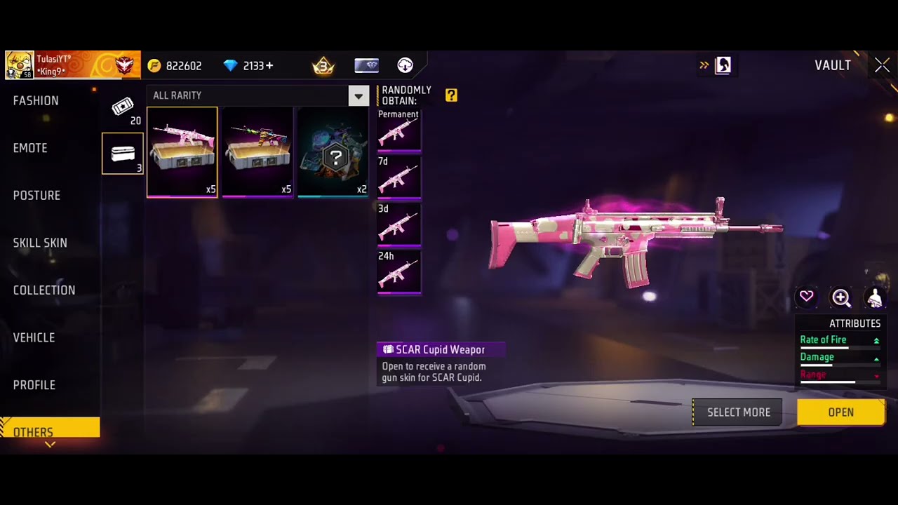 Legendary Gun Crates Opening Permanent Gun Skin Claim Free Fire Max #guncrates