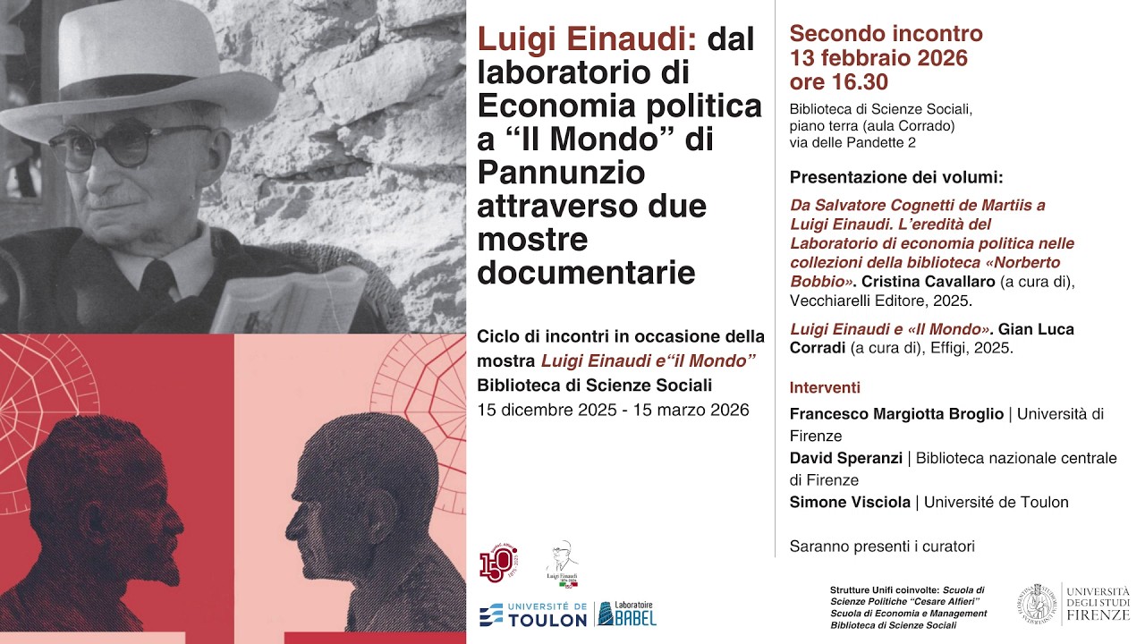 Luigi Einaudi: dal Laboratorio di Economia politica a «Il Mondo» di Pannunzio attraverso due mostre