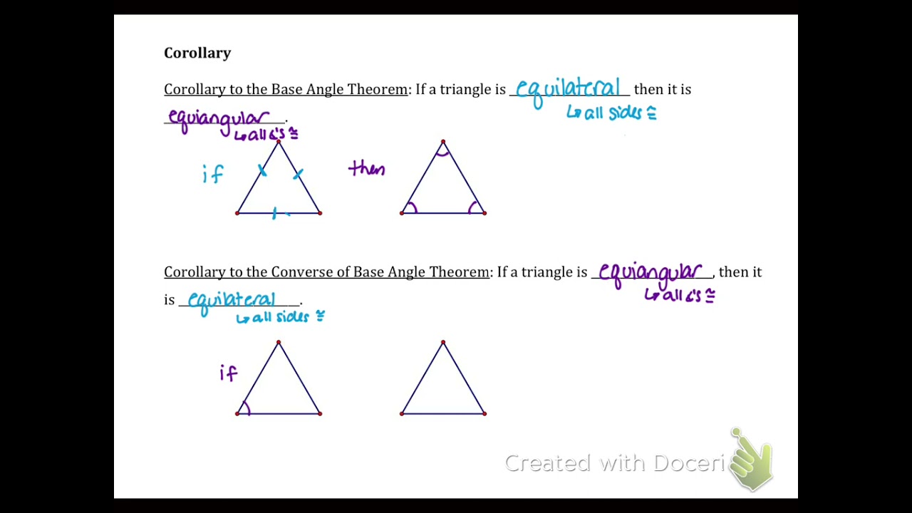 4 8 Geometry Isosceles Triangles