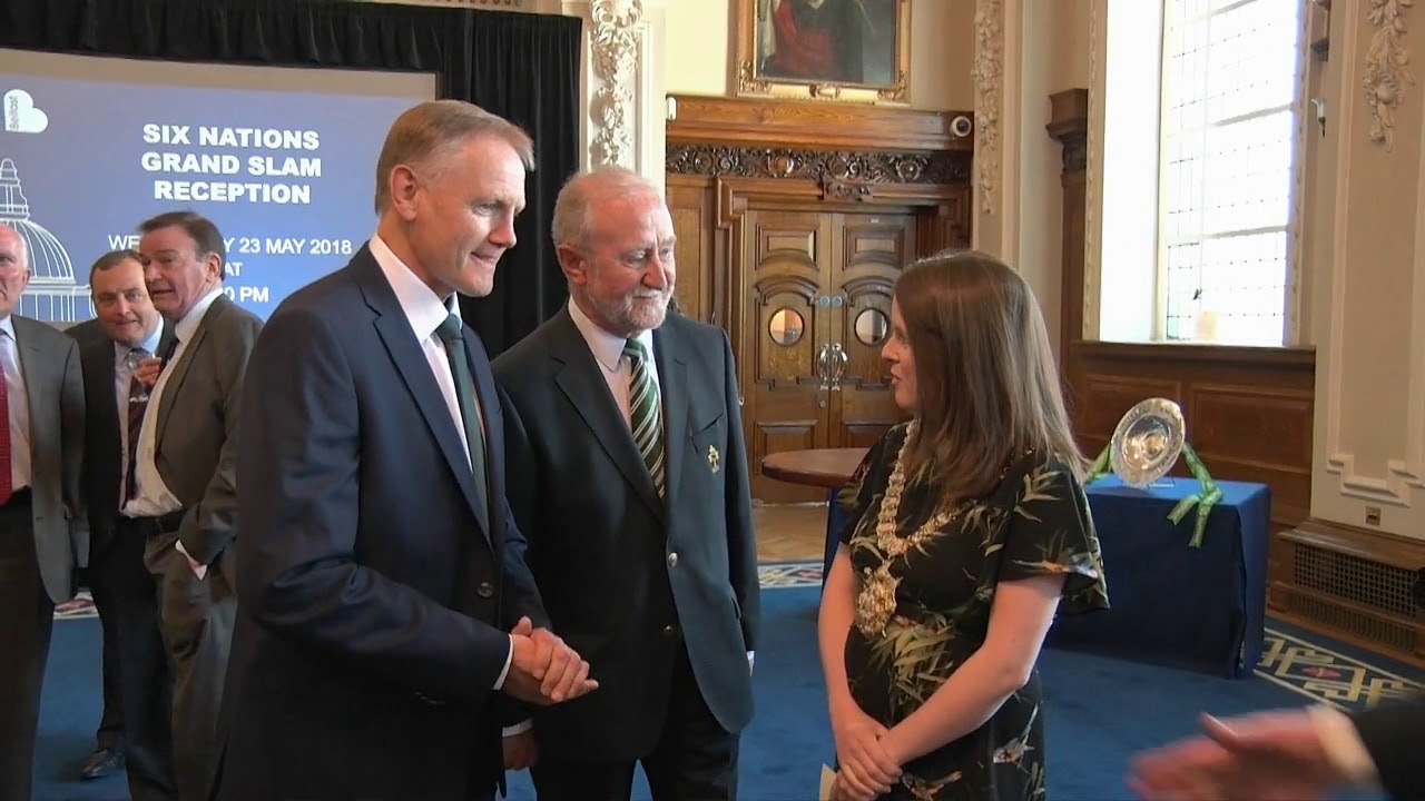 Lord Mayor hosts Grand Slam winning Irish Rugby team