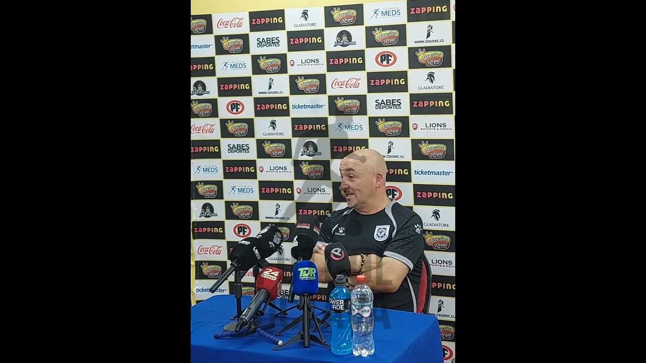 Conferencia de Prensa Patricio Almendra, Universidad de Concepción vs Deportes Concepción. Fecha 3.