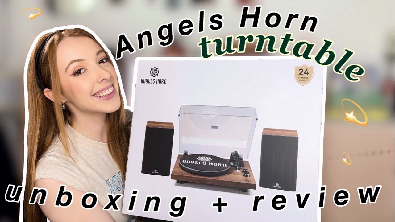 МОЙ НОВЫЙ ПРОИГРЫВАТЕЛЬ! Распаковка и обзор проигрывателя Angels Horn - H00501 Hi-Fi! 💫