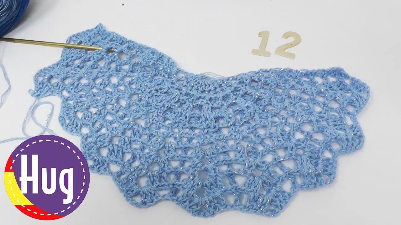 Chal triangular Starlight TEJIDO FÁCIL con Woolly Hugs