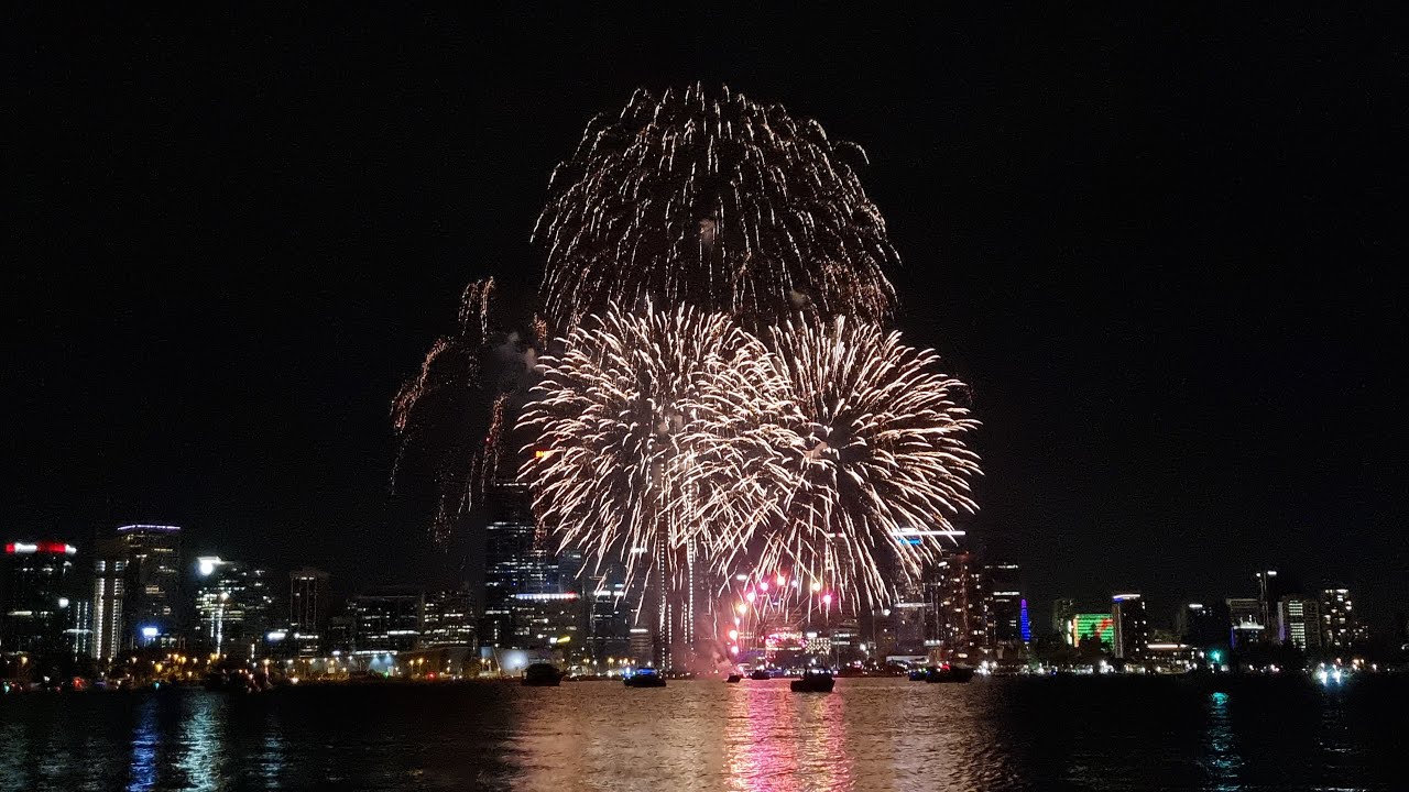 Perth Australia Fireworks Display Australia Day 2023