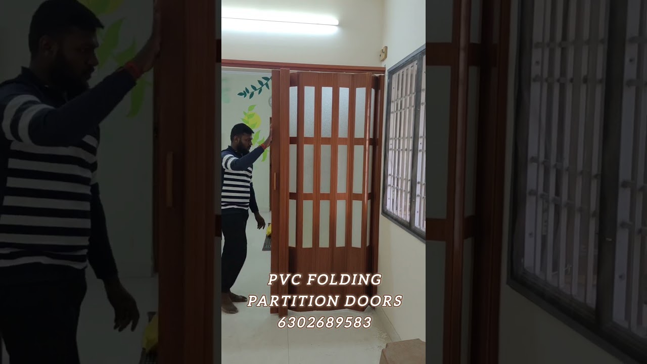 Folding partition doors ! pvc collopsible doors ! Hyderabad Bangalore and Chennai ! 