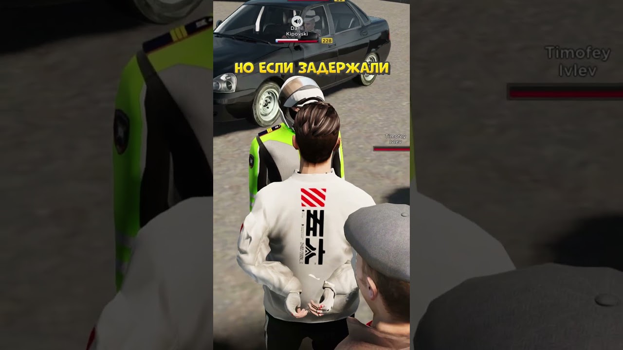 Hid in a restroom to escape the traffic police chase (AMAZING RP)