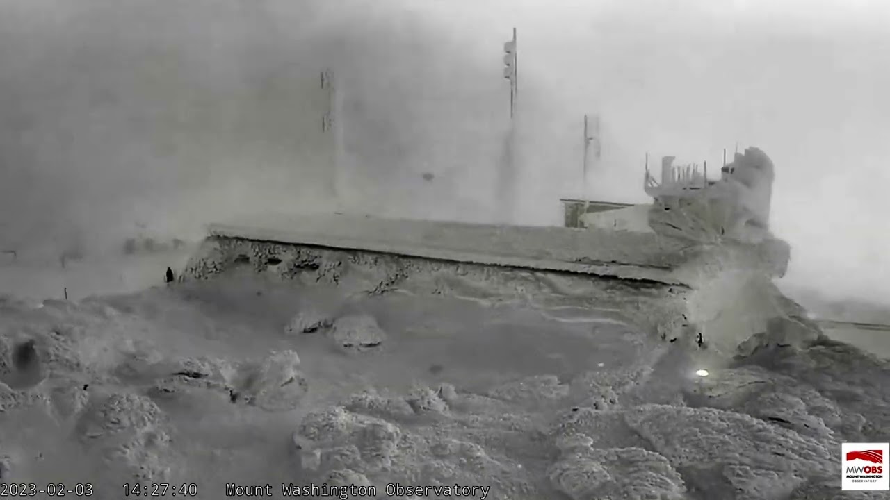 Insane Storm! Cold and Windy! Mount Washington NH,  Feb 3rd 2023
