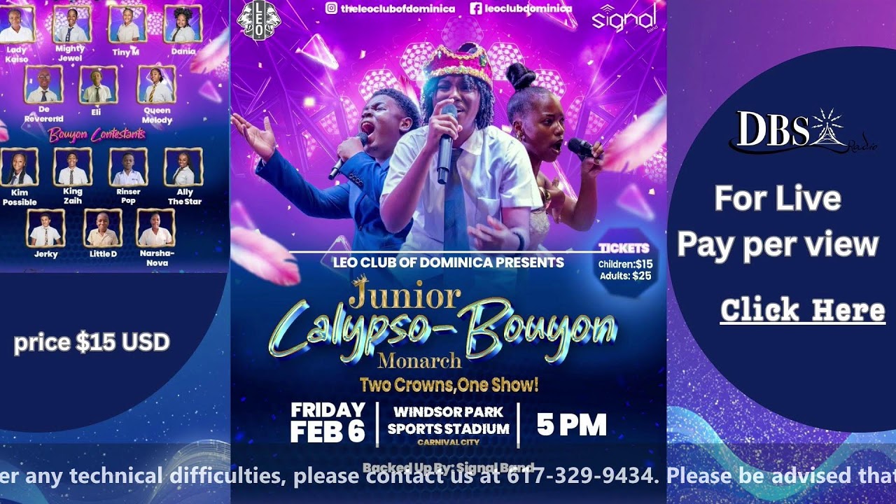 2026 Junior Calypso / Bouyon  Show
