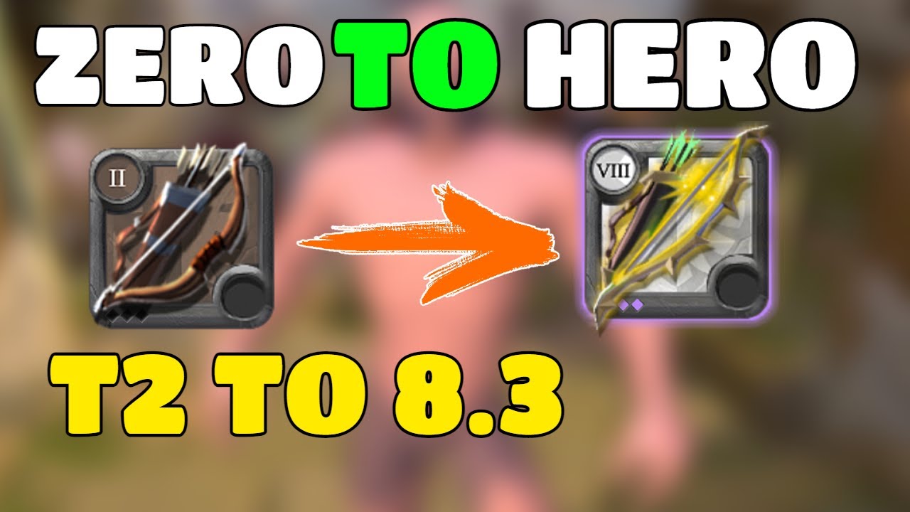 Zero To hero - T2 TO 8.3 Only PvP - Albion Online Corrupted Dungeons|SOPVP|Challenger|1v1|Bows|Meta|