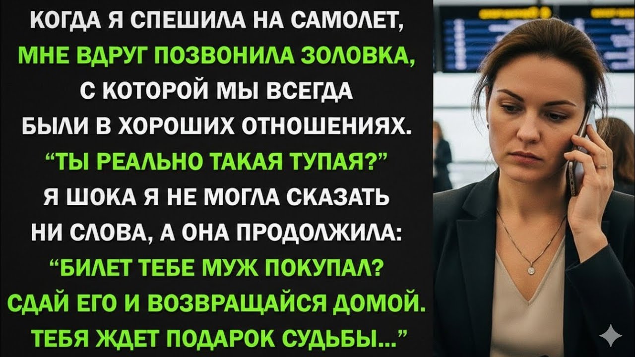 Когда я спешила на самолет, позвонила золовка: "Ты реально такая тупая?"
