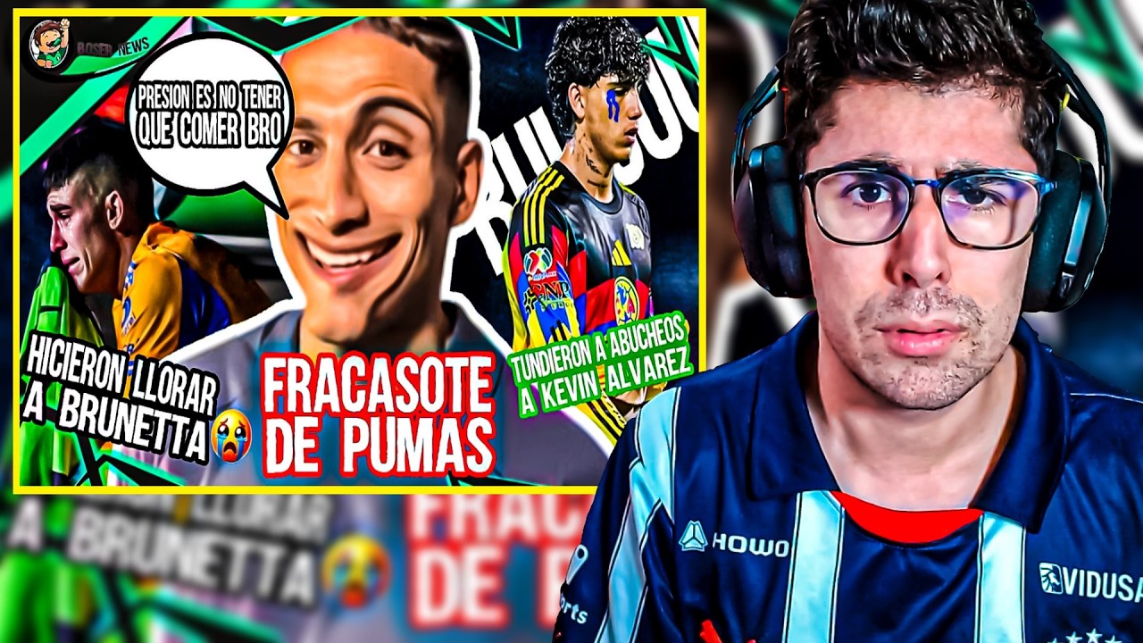 🥶 Pumas FRACASA 😨 Brunetta Acaba LLORANDO 😳 ABUCHEOS a Kevin Álvarez...